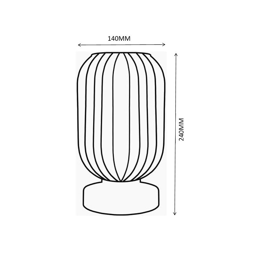 Globo - Galda lampa 1xE27/40W/230V balta