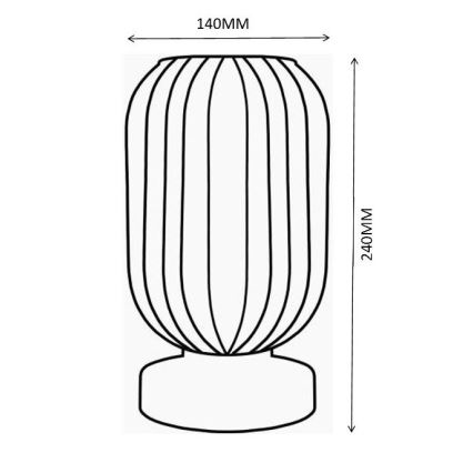 Globo - Galda lampa 1xE27/40W/230V violeta
