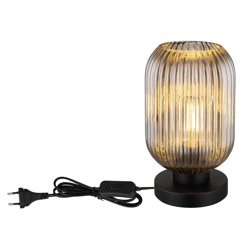 Globo - Galda lampa 1xE27/40W/230V pelēka