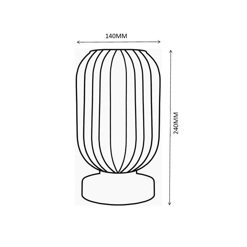 Globo - Galda lampa 1xE27/40W/230V pelēka