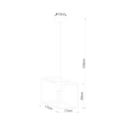 Globo - Lustra ar auklu 1xE27/60W/230V