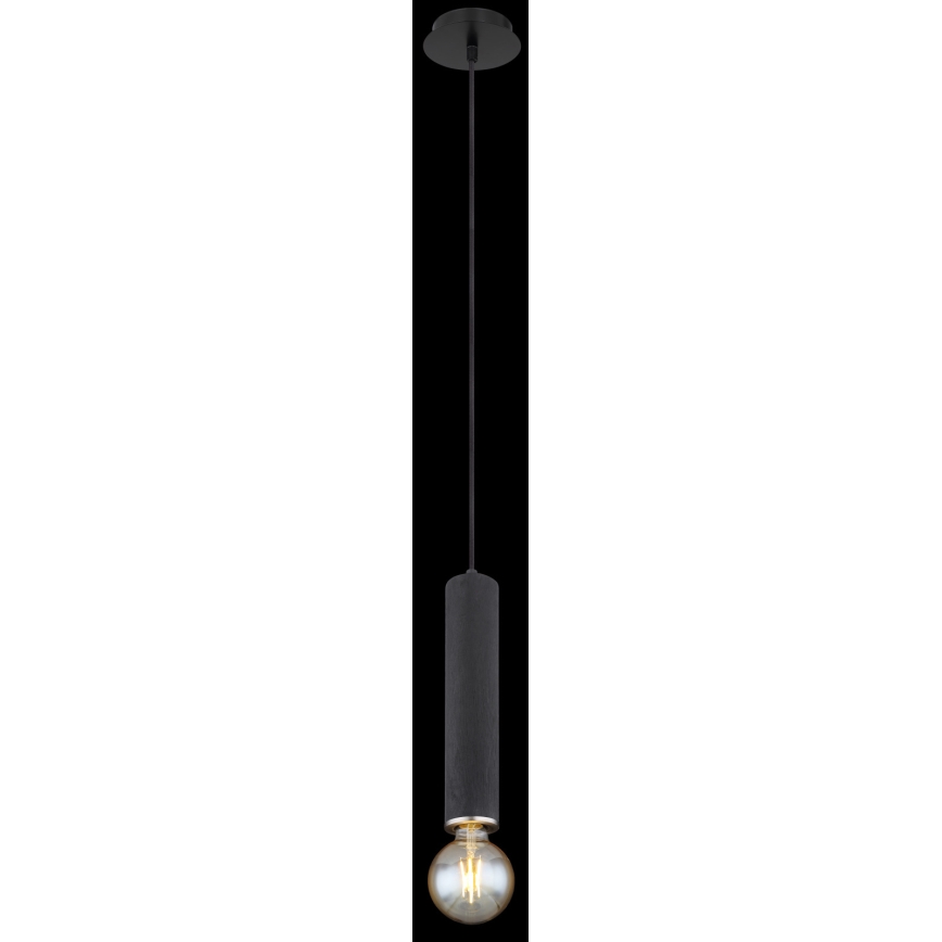 Globo - Lustra ar auklu 1xE27/60W/230V melnkoka
