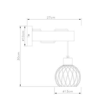 Globo - Sienas lampa 1xE27/15W/230V