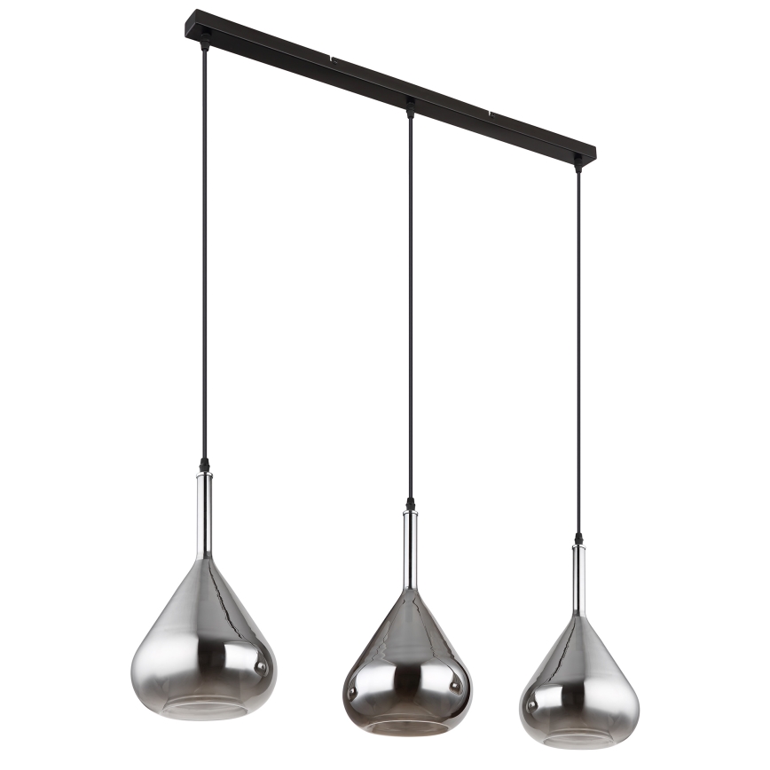 Globo - Lustra ar auklu 3xE27/60W/230V melna