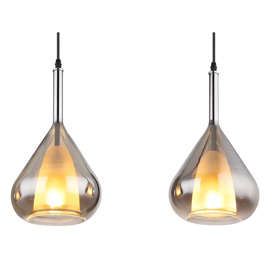 Globo - Lustra ar auklu 3xE27/60W/230V melna