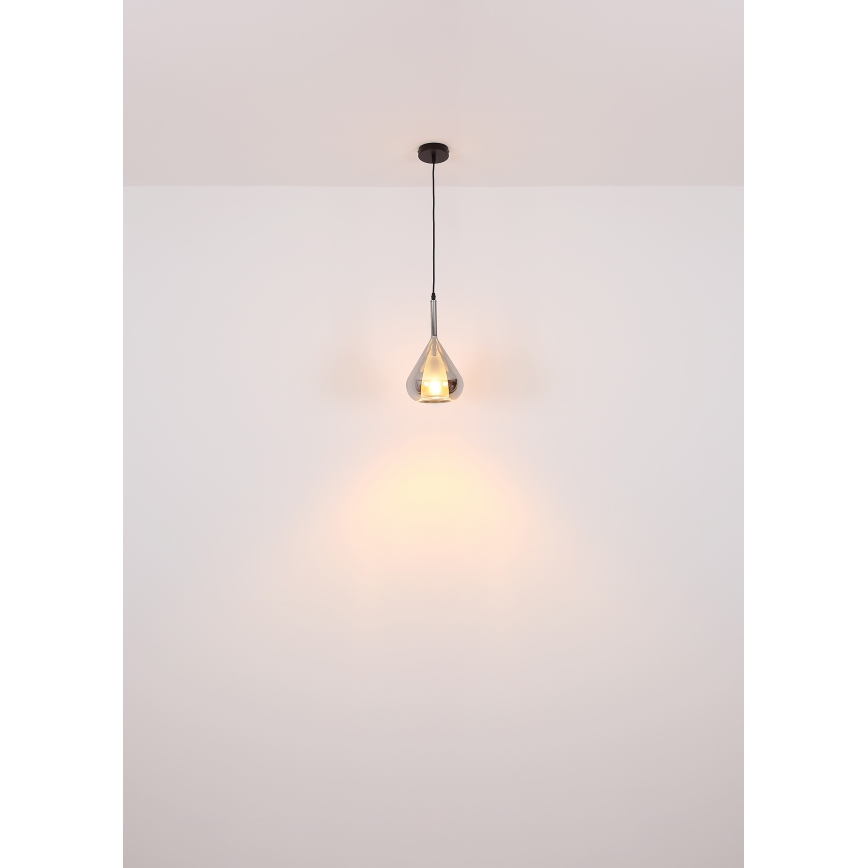 Globo - Lustra ar auklu 1xE27/60W/230V d. 20 cm melna