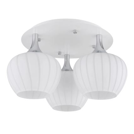 Globo - Virsapmetuma lustra 3xE27/40W/230V balta