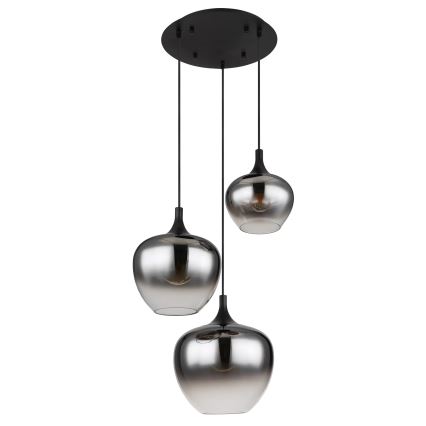 Globo - Lustra ar auklu 3xE27/40W/230V d. 48 cm melna
