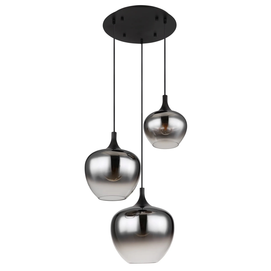 Globo - Lustra ar auklu 3xE27/40W/230V d. 48 cm melna