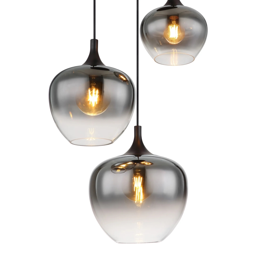 Globo - Lustra ar auklu 3xE27/40W/230V d. 48 cm melna