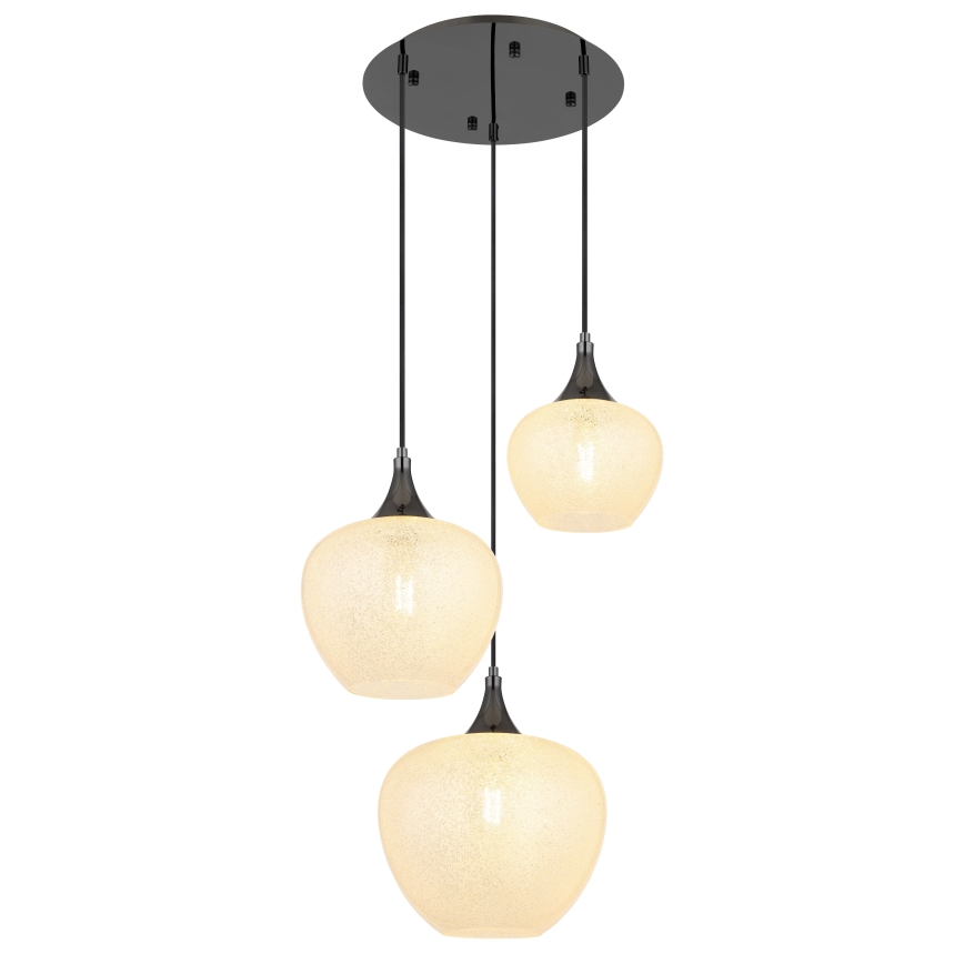 Globo - Lustra ar auklu 3xE27/40W/230V balta/antracīta
