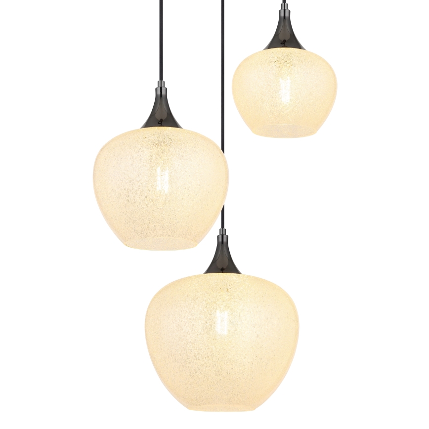 Globo - Lustra ar auklu 3xE27/40W/230V balta/antracīta