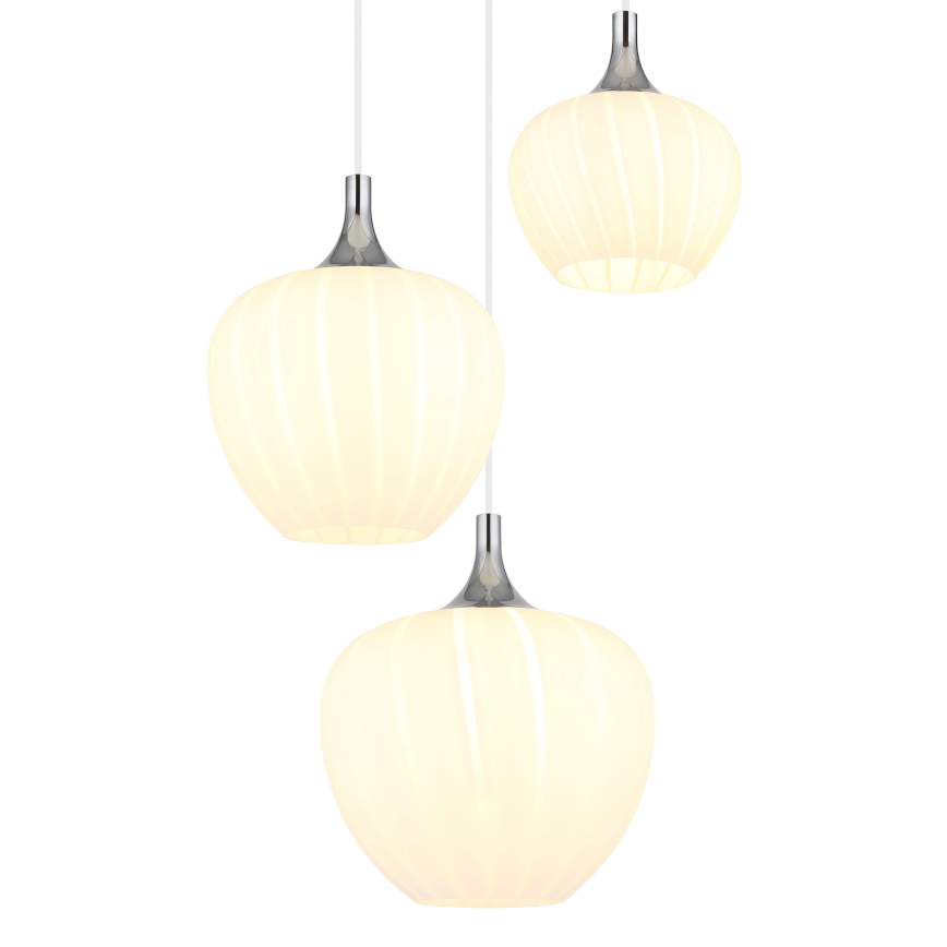 Globo - Lustra ar auklu 3xE27/40W/230V balta