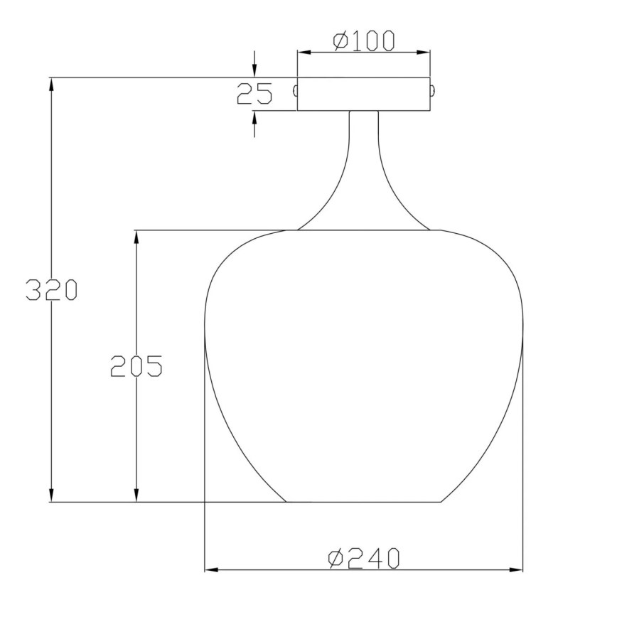 Globo - Griestu lampa 1xE27/40W/230V balta/antracīta