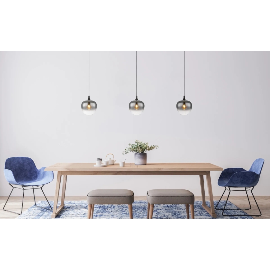 Globo - Lustra ar auklu 1xE27/40W/230V d. 24 cm melna