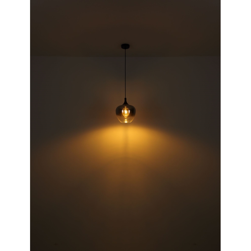 Globo - Lustra ar auklu 1xE27/60W/230V d. 29 cm melna