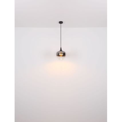 Globo - Lustra ar auklu 1xE27/60W/230V d. 29 cm melna