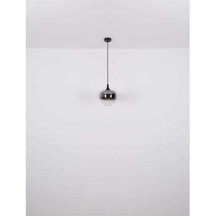 Globo - Lustra ar auklu 1xE27/60W/230V d. 29 cm melna