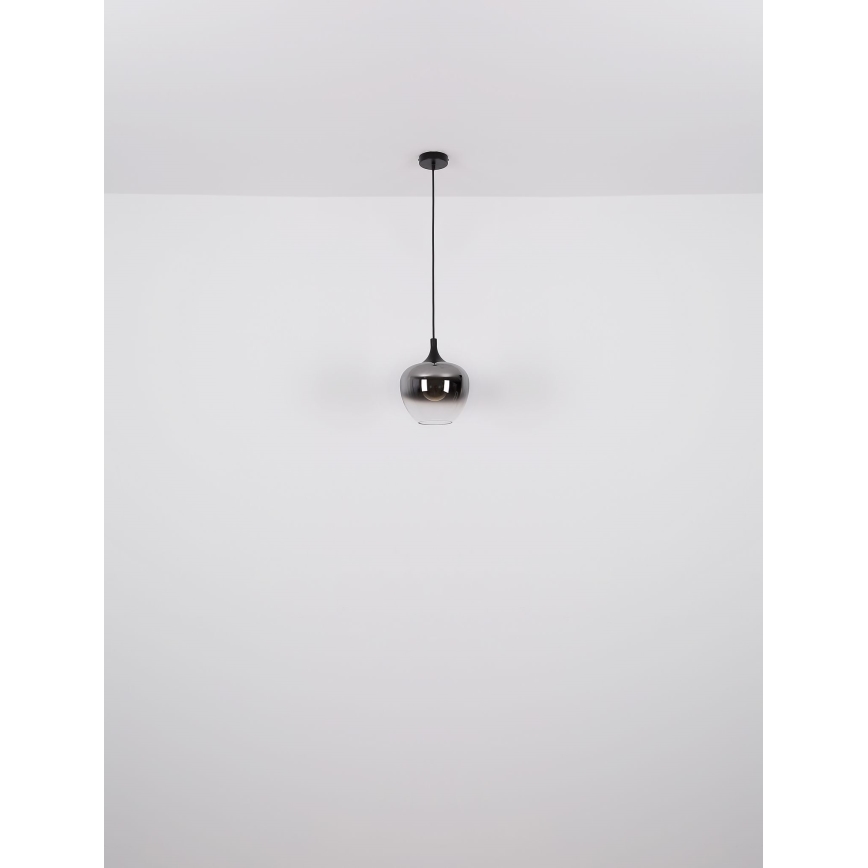 Globo - Lustra ar auklu 1xE27/60W/230V d. 29 cm melna