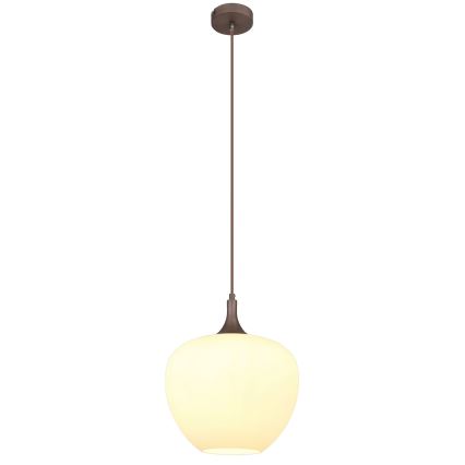 Globo - Lustra ar auklu 1xE27/60W/230V d. 29 cm balta/brūna