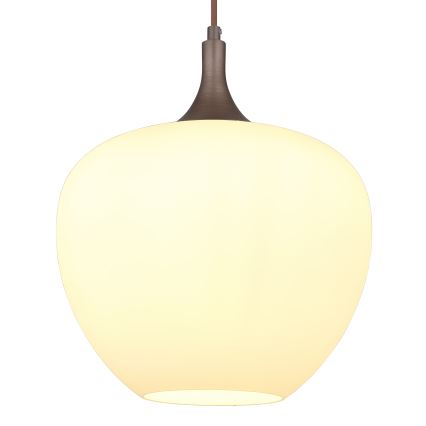 Globo - Lustra ar auklu 1xE27/60W/230V d. 29 cm balta/brūna