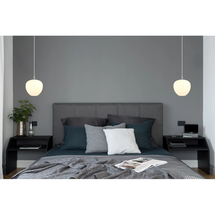 Globo - Lustra ar auklu 1xE27/60W/230V d. 29 cm balta