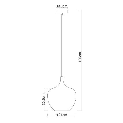 Globo - Lustra ar auklu 1xE27/60W/230V d. 24 cm varš