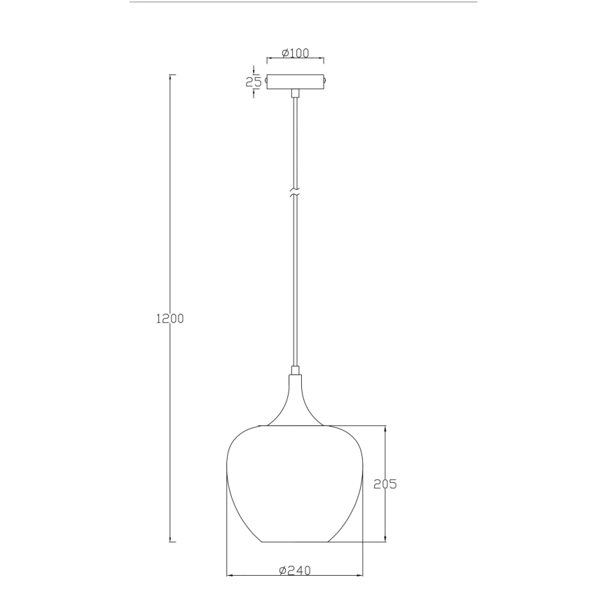Globo - Lustra ar auklu 1xE27/40W/230V d. 24 cm balta/antracīta