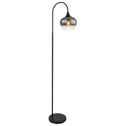 Globo - Grīdas stāvlampa 1xE27/40W/230V melna/dūmakains