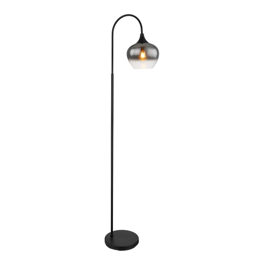Globo - Grīdas stāvlampa 1xE27/40W/230V melna/dūmakains