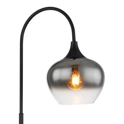 Globo - Grīdas stāvlampa 1xE27/40W/230V melna/dūmakains