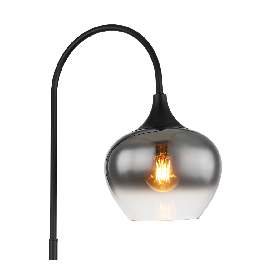Globo - Grīdas stāvlampa 1xE27/40W/230V melna/dūmakains