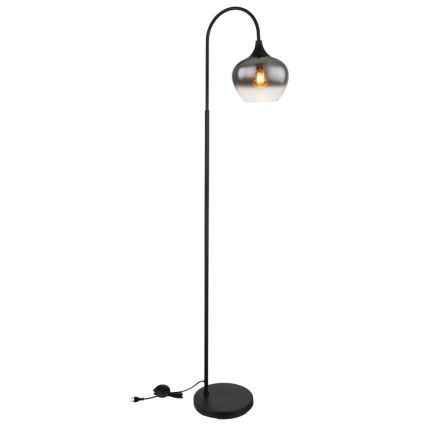 Globo - Grīdas stāvlampa 1xE27/40W/230V melna/dūmakains