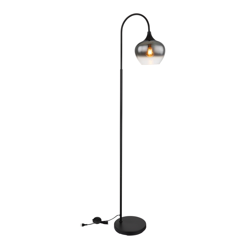 Globo - Grīdas stāvlampa 1xE27/40W/230V melna/dūmakains