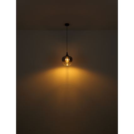 Globo - Grīdas stāvlampa 1xE27/40W/230V melna/dūmakains