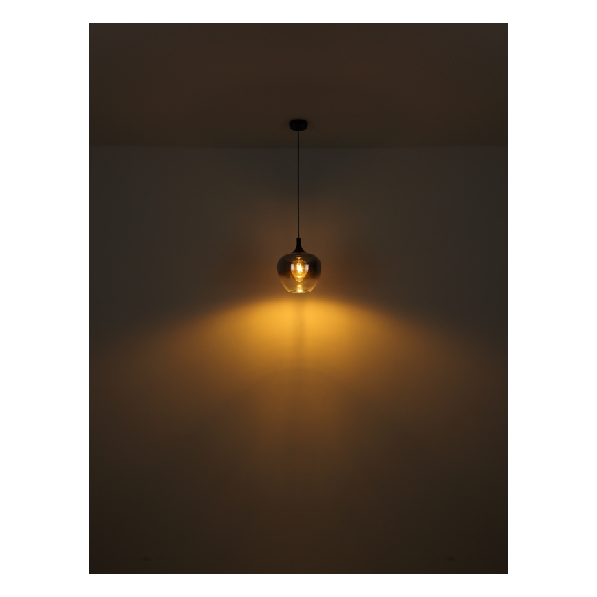 Globo - Grīdas stāvlampa 1xE27/40W/230V melna/dūmakains