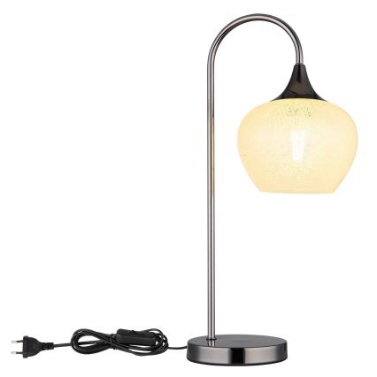 Globo - Galda lampa 1xE27/40W/230V balta/antracīta