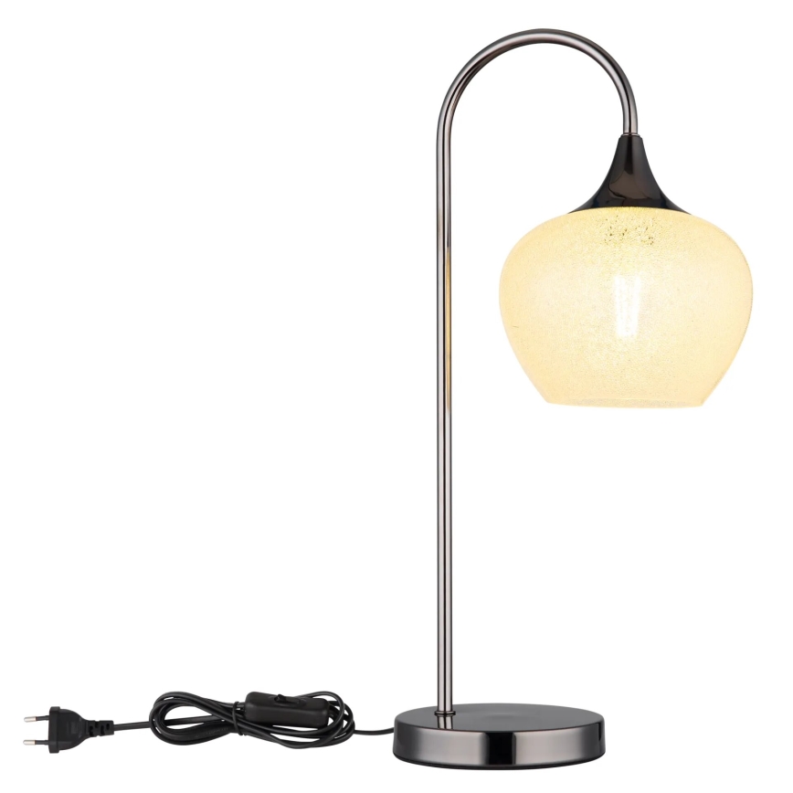 Globo - Galda lampa 1xE27/40W/230V balta/antracīta