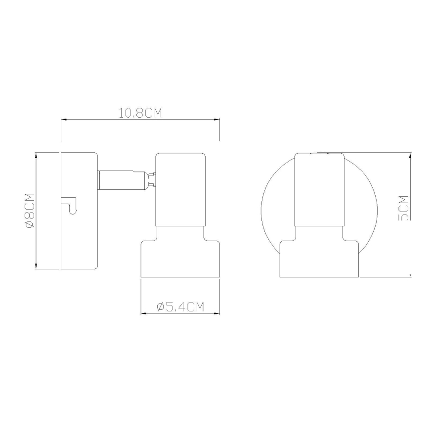 Globo - Galda lampa 1xE27/40W/230V balta/antracīta