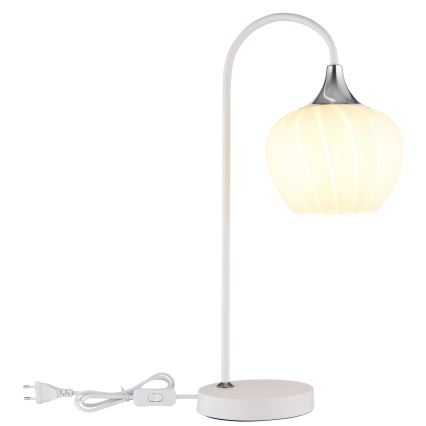 Globo - Galda lampa 1xE27/40W/230V balta