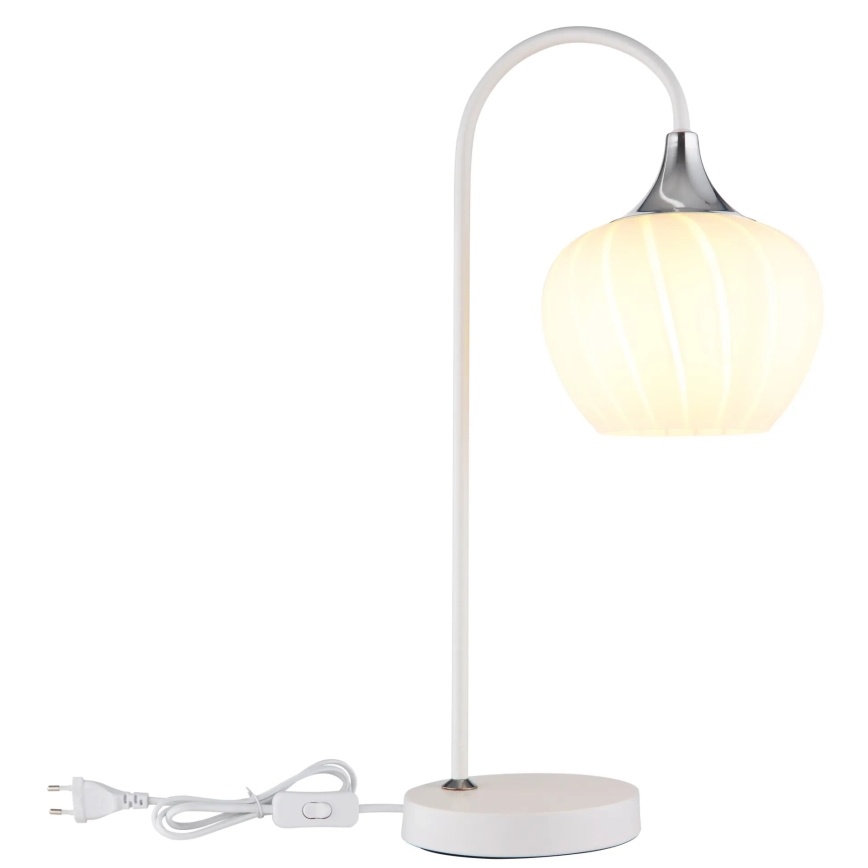 Globo - Galda lampa 1xE27/40W/230V balta