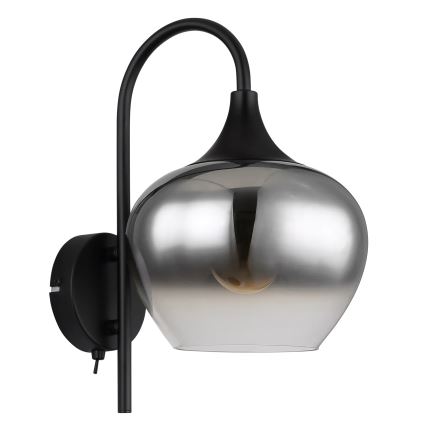 Globo - Sienas lampa 1xE27/40W/230V melna