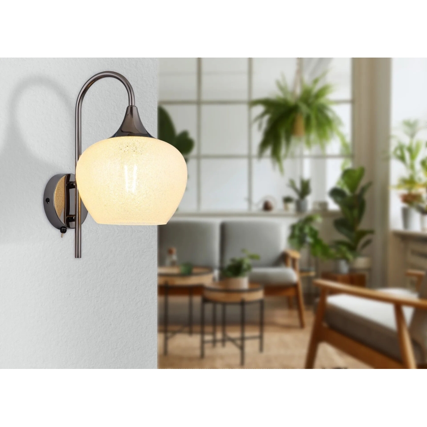 Globo - Sienas lampa 1xE27/40W/230V balta/antracīta