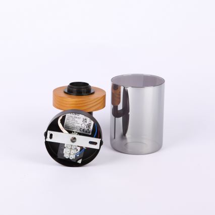 Globo - Sienas lampa 1xE27/40W/230V metāla/koka