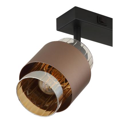 Globo - Virziena gaismeklis 2xE27/40W/230V melns/bronzas krāsā