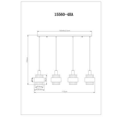 Globo - Lustra ar auklu 4xE27/60W/230V