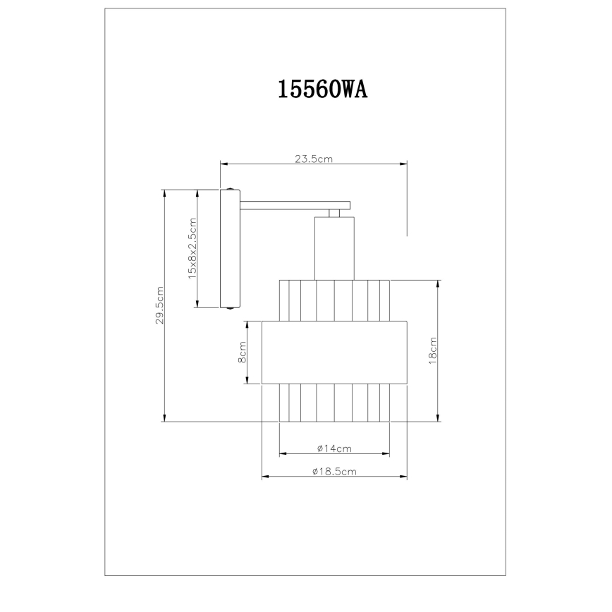 Globo - Sienas gaismeklis 1xE27/60W/230V