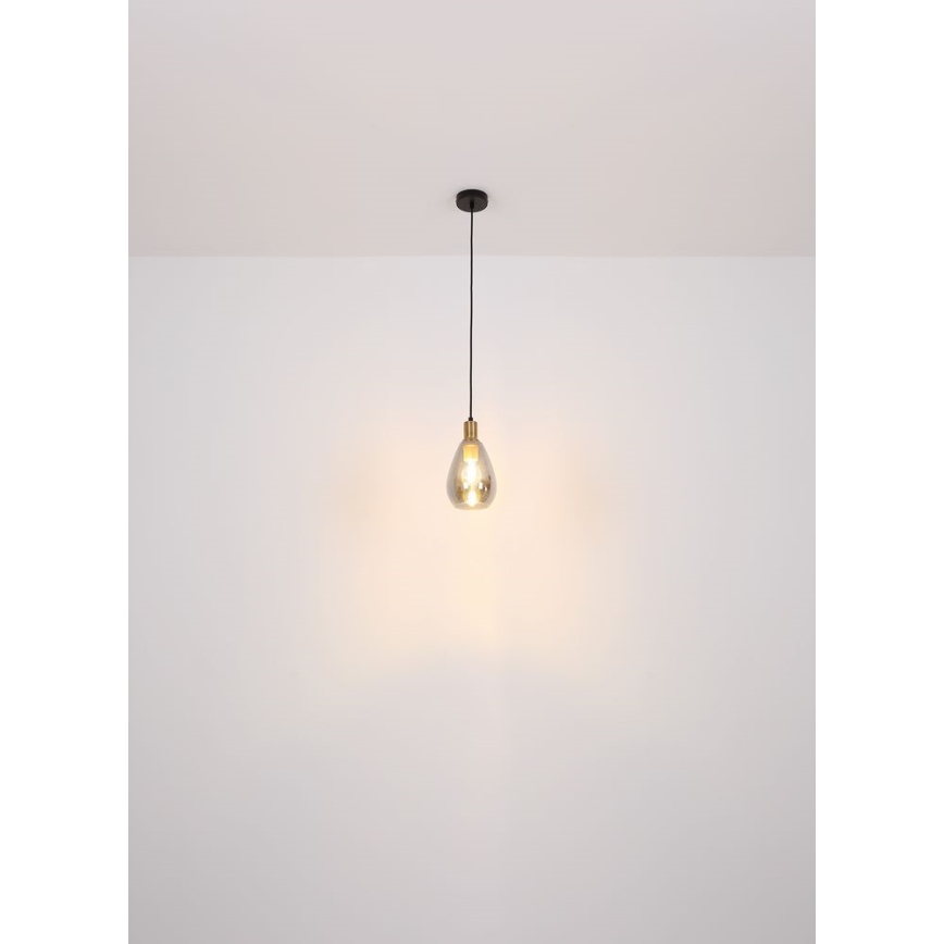 Globo - Lustra ar auklu 1xE27/40W/230V misiņš