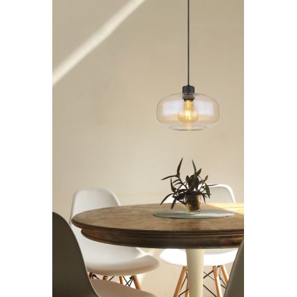 Globo - Lustra ar auklu 1xE27/40W/230V d. 28 cm caurspīdīga