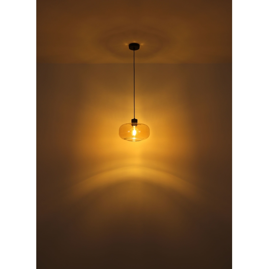 Globo - Lustra ar auklu 1xE27/40W/230V d. 28 cm caurspīdīga